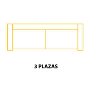 3PL (2 ASIENTOS de 70cm) (Largo 190 x Alto 105 x Fondo 110) ±