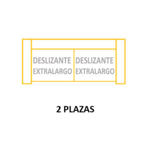 2PL DESLIZANTE XL ASIENTOS de 60cm (Largo 180 x Alto 105 x Fondo 112) ±