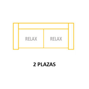 2PL RELAX ASIENTOS de 60cm (Largo 160 x Alto 110 x Fondo 95) ±