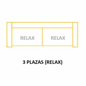 3PL RELAX ASIENTOS de 80cm (Largo 200 x Alto 110 x Fondo 95) ±